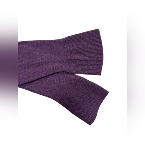 Claudia Nichole NWT Sweater Purple 90% Superwash Merino Wool 10% Cashmere Large - Picture 7 of 10